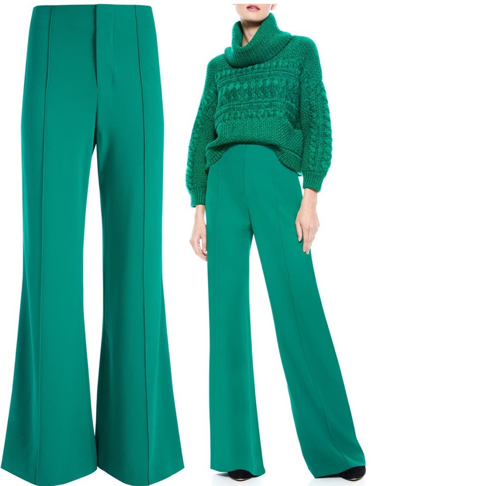Alice + Olivia Dylan Clean High Waist Wide Leg Pants
